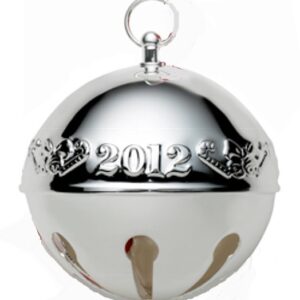 2012 Silver Plated Sleigh Bell Christmas Ornament by Wallace