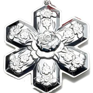 2012 Kirk Stieff Repousse Snowflake Sterling Christmas Ornament 4th Edition