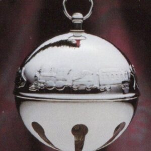 1974 3-D Silver Plated Sleigh Bell Christmas Ornament by Wallace Silversmiths