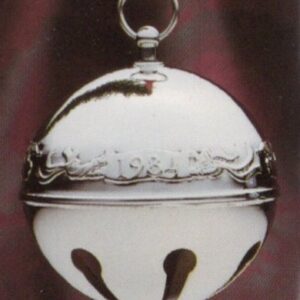 1984 3-D Silver Plated Sleigh Bell Christmas Ornament by Wallace Silversmiths